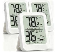 Medidor de humedad de aire, 3 unidades, termómetro, higrómetro digital, termómetro interior para habitaciones, reptiles, invernaderos