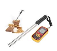 Medidor de Humedad de Granos tissting, Granos de Mano Medidor de Humedad Led Medidor de Humedad Digital con Aguja de Acero para Grano de arroz de Trigo