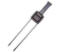 Medidor de humedad de heno con sonda de acero de doble varilla, probador digital para hierba de huerto de ovejas alfalfa, pantalla LCD retroiluminada portátil, 450 mm