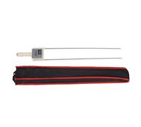 Medidor de humedad de heno portátil de Zenithaur, medidor de humedad de grano digital con pantalla LED retroiluminada, probador de humedad de fibra multifuncional para paja, (S)