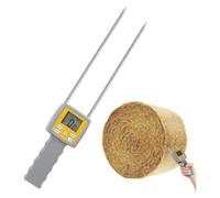 Medidor De Humedad De Heno Portátil, Detector De Humedad Digital Con Sondas Duales Y Pantalla Retroiluminada Por LED, Rango De 0~84%, Resolución De 0,1, For Heno, Paja, Salvado