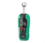Medidor de humedad de madera con sensor esférico, detector de humedad 0.1-99.9% para madera, techo, pruebas no destructivas de hasta 40 mm de profundidad, verde portátil