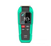 Medidor de humedad de madera FY8868 con pantalla LCD a color, medición de humedad no destructiva hasta 50 mm de profundidad, rango de medición 1-80% para madera para muebles de papel, carcasa ABS