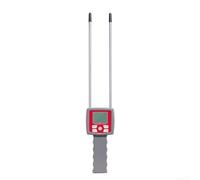 Medidor de humedad de metal ABS robusto 43,4 cm portátil medidor de humedad | Rango de medición 2-30%, LCD retroiluminado, para grano y papel, datos precisos incluso en la oscuridad