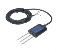 Medidor de humedad del suelo 7 en 1 con pH, NPK, conductividad y temperatura, IP68 resistente al agua, sensor de acero inoxidable para invernadero, jardín y agricultura, función de almacenamiento (3