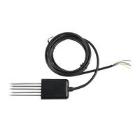 Medidor de humedad del suelo 7 en 1 Sensor NPK con conductividad de pH Memoria de humedad de temperatura IP68 Probador de pH de jardín de acero inoxidable para invernadero granja pasto (7 en 1)