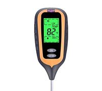 Medidor de humedad digital Digital 4 en 1 Méter de PH Suelo Temperatura Suelo Moisture Solar METER METER TESTER for PLANTAS DE JARDIN FLORES(Square)