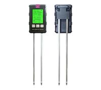 Medidor de humedad digital, Medidor de humedad del suelo 6 en 1, detector de humedad ambiental, multifunción, con pantalla HD retroiluminada, medidor de pH y luz for fertilidad del suelo.,para madera