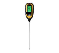 Medidor de humedad digital, Medidor de pH del suelo 6 en 1, fertilidad, humedad del suelo, luz solar, humedad ambiental, temperatura, monitor, detector, analizador de suelo for jardín.,para madera y