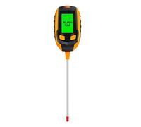 Medidor de humedad digital, Medidor de suelo for matas doméstico 5 en 1/4 en 1, detector de pH, medidor de acidez, medidor de iluminancia, medidor de temperatura, higrómetro y medidor de humedad.,par