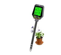 Medidor de humedad digital, Medidor digital 6 en 1 de pH y for suelo, multifuncional, for granjas, jardines, fertilidad, humedad, detector, monitor de luz solar for plantas de flores.,para madera y c