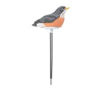 Medidor de humedad en forma de pájaro, medidor de humedad del suelo, alarma de riego, probador de agua, sensor higrómetro para (negro)