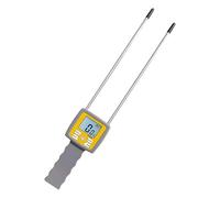 Medidor de humedad for heno, detector de humedad portátil, analizador de humedad del 0 al 84%, higrómetro de doble sonda Bajo error, alta sensibilidad