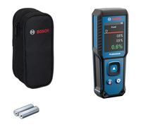 Medidor de humedad GMM 1-15 de Bosch Professional sin clavijas (no invasivo, mide 37 tipos de madera y 10 materiales de construcción, clasificación IP65, 2 pilas AA, bolsa)
