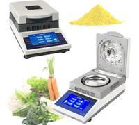 Medidor de humedad halógeno, analizador digital de humedad halógeno, pantalla LCD de alta legibilidad, medidor de humedad de precisión para laboratorio, 2 modos de secado, para agricultura, medicina y