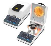 Medidor De Humedad Halógeno, Funciones Integradas De Equilibrio/horno, Lámpara Calefactora Halógena De Alto Rendimiento, 40-160 ℃/110 G, Sensor De Tensión/sensor HBM, Para Gránulos, Polvos Y Cereales