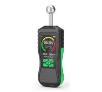 Medidor de humedad inductivo esférico para inspección de edificios, detección de profundidad de 40 mm, con pantalla LCD retroiluminada, probador no destructivo para mampostería, madera, hormigón, ± 2%