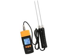 Medidor de humedad LCD con retroiluminación para una fácil lectura en diferentes condiciones de luz. Alta precisión ± 2% para tela de papel de madera y herramienta de carpintería con sonda dividida