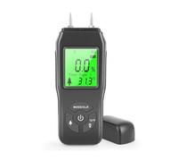 Medidor de humedad, Medidor de humedad madera GN601, 0-99,9%, sensor digital, detector múltiples escenas, tipo clavija for y materiales construcción Para jardinería y agricultura(2)