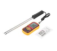 Medidor de humedad Medidor digital de humedad de grano, GM640 Probador de humedad portátil Medidor de grano LCD Medidor de temperatura de humedad para trigo frijol maíz, Probador de humedad de grano