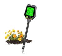 Medidor de Humedad Medidor digital de pH y humedad del suelo, fertilidad, luz, temperatura, analizador preciso for jardín, plantas césped(YY-1088-NY)