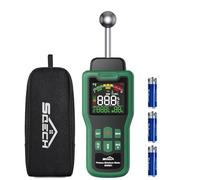 Medidor de Humedad, Medidor Humedad SQECH con Termómetro, Linterna, Alarma, Detector de Humedad Multifuncional con Pantalla LCD a color, para Paredes, Madera