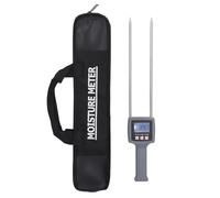 Medidor de Humedad para Heno Portátil, Alta Precisión con Pantalla Retroiluminada, Sonda de 280mm - Fácil Uso, Compensación Automática de Temperatura, Ideal para Forraje y Cereal