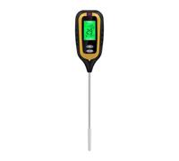 Medidor de humedad para plantas - Medidor de humedad del suelo, monitor de agua de jardín 4 en 1 | Inicio/humedad ligera/temperatura/medidor de pH para jardinería, césped, 12.48x2.32 pulgadas