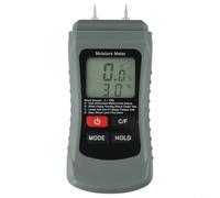 Medidor de humedad para suelo de paneles de yeso de madera, detector de humedad digital con 4 modos, probador de leña, pantalla de retroiluminación HD, sonda de pin precisa, gris