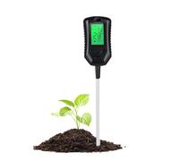 Medidor de humedad para suelo | Sensor de análisis de suelo digital | Medidor de temperatura del suelo para interiores, medidor de agua, temperatura de pH - para flores, granja, suculentas