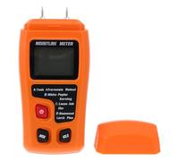 Medidor de Humedad Portátil Naranja Pantalla LED para Suelo y Cartón