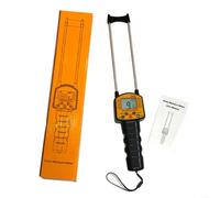 Medidor de humedad portátil para arroz y cultivos, pantalla LCD con transmisión de voz, almacenamiento de datos y alarma, mango antideslizante
