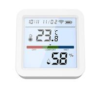 Medidor de Humedad, Sensor Inteligente de Temperatura y Humedad | Monitoreo Digital Inalámbrico de Alta Precisión para Calidad de Aire Control Remoto Ambientes y Animales