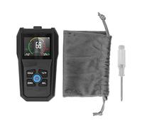 Medidor de humedad sin pin con pantalla digital LCD, probador de humedad de madera 4 en 1 para maderas duras y blandas, yeso y mampostería, detector no destructivo de humedad con