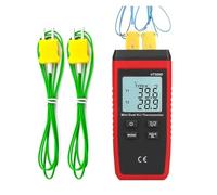 Medidor de humedad Termómetro Digital UT320A UT320D, Mini Termopar De Contacto Doble Tipo K J, Medidor Alta Temperatura, Probador -50 ℃ A 1200 para la cocina casera(Ut320a)