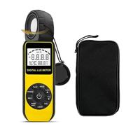 Medidor De Iluminancia/luz Digital Medidor De Temperatura Ambiente Portátil con Rango De hasta 300.000 Lux Luxómetro Multifunción