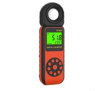 Medidor de iluminancia profesional con pantalla digital, selección automática de rango y función de retención, medición de intensidad de luz de 1 lux a 400000 lux con respuesta rápida y estable