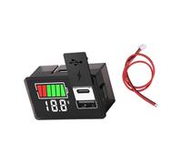 Medidor de indicadores de carga de batería con puerto USB/tipo C para baterías de litio, voltajes en tiempo real, dispositivos, monitor de batería
