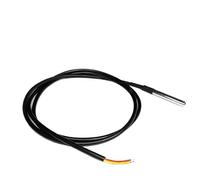 Medidor de la masa de aire Sonda de temperatura digital DS19B20 con cable impermeable de 1, 2, 3 o 5 metros en embalaje de acero inoxidable Caudalímetro(DS19B20 1M Cable)
