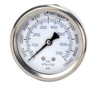 Medidor de lavado a presión M14 x 1 5 hilos 700 bar 10000 psi, medición de presión para equipos de limpieza de alta presión, metal, D2, 5 pulgadas