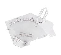 Medidor de leva de puente Medidor de soldadura MG-8 de acero inoxidable Superficies soldadas Herramienta de inspección de juntas Medidor de garganta de pierna de filete de corte en pulgadas y métrico