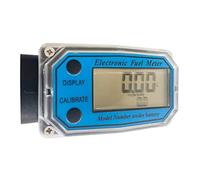Medidor de líquido de 1 pulgada con pantalla digital electrónica LCD con entrada/salida de 1 pulgada para medir una variedad de caudalímetros de combustible líquido
