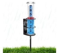 Medidor de lluvia de árboles Fácil de leer con texto | Medidor de lluvia al aire libre para árboles para invernadero terraza patio balcón césped interior maestro
