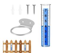 Medidor De Lluvia Exterior, Medidor De Lluvia Anticongelante Resistente al Frío, Medidor Transparente Con Números Grandes Para Riego Y Monitoreo Patio Cercado Y Terraza