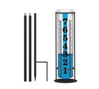 Medidor de lluvia profesional con revestimiento resistente a la corrosión, marco de metal resistente, perfecto para agricultura y uso doméstico, medición precisa del agua de lluvia