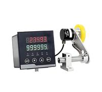 Medidor de Longitud Digital, medidor de Distancia Digital, Contador de Alta frecuencia de 0 a 999999 con Alarma, Controles de desaceleración, Parada y Corte, 3 Modos de medición, Cero automá