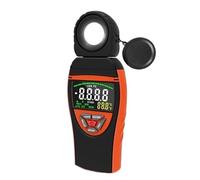 Medidor De Lux Digital 400.000Lux/40,000FC Lux Fotómetro De Sensor Iluminómetro De Mano con Sensor Giratorio 270 For Depósito De Oficina