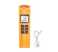 Medidor de Luz de Fibra Óptica - con detector portátil de luz LED - Atenuador Compacto para Fibra - para interfaces SC, FC, ST, FTTH, CATV y pruebas en centros de