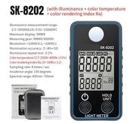 Medidor de luz Digital, Luxómetro Digital, Fotómetro FC, Comprobador De Iluminancia, 0,5-300.000 Lux, Iluminómetro para Plantas de Interior y jardín, fotografía(SK-8202)