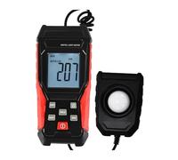 Medidor de luz digital Luxómetro profesional mano Rango 0,1 a 200000 lux Iluminómetro alta precisión Fotómetro Método tipo dividido